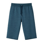 Men's Basic Summer Essential 3 Quarter Shorts - Blue Dianne
