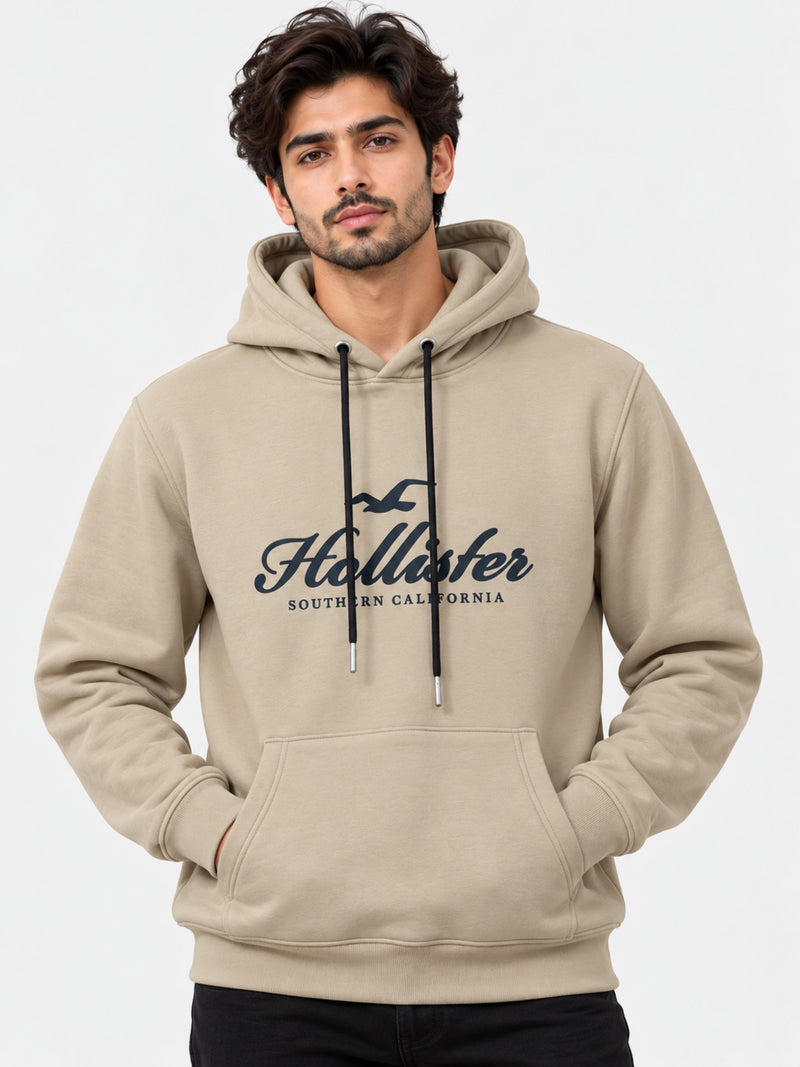 Men's Graphic Printed Pull Over Fleece Hoodie