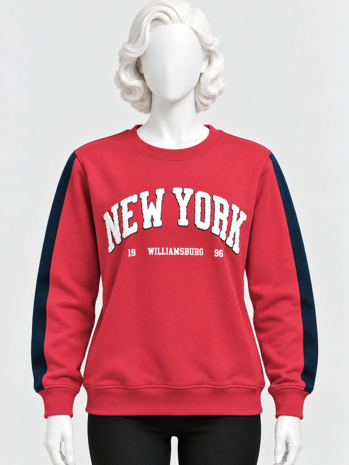 Women's "New York" Printed Fleece Sweat Shirt