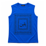 Men's Bandana Graphic Sleeveless Tank Top - Royal Blue