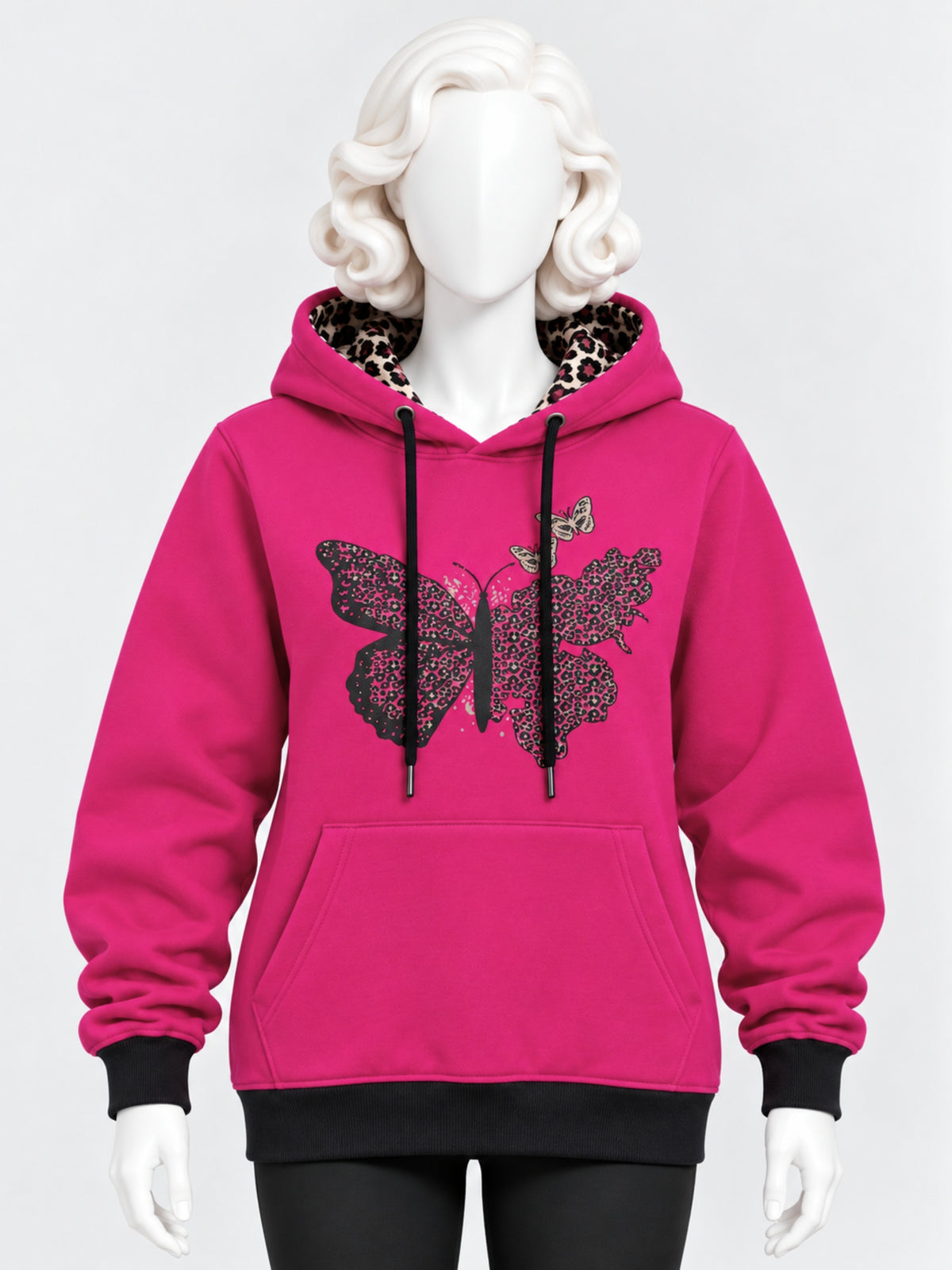 Women's Butterfly Graphic Fleece Hoodie