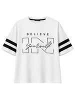 Unisex Oversized Graphic Printed Drop Shoulder T-Shirt - White