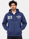 Men's "Brooklyn" Printed Fleece Zip Up Hoodie