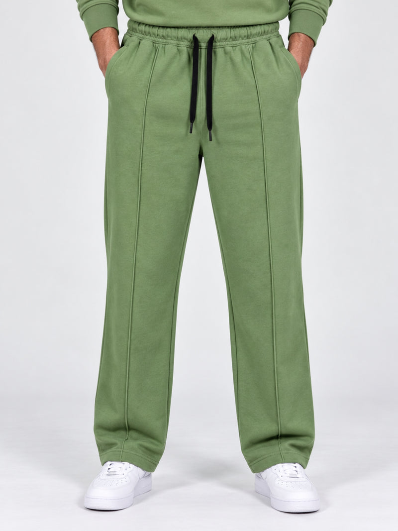 Men's Interlock Center Seam Open Bottom Trousers