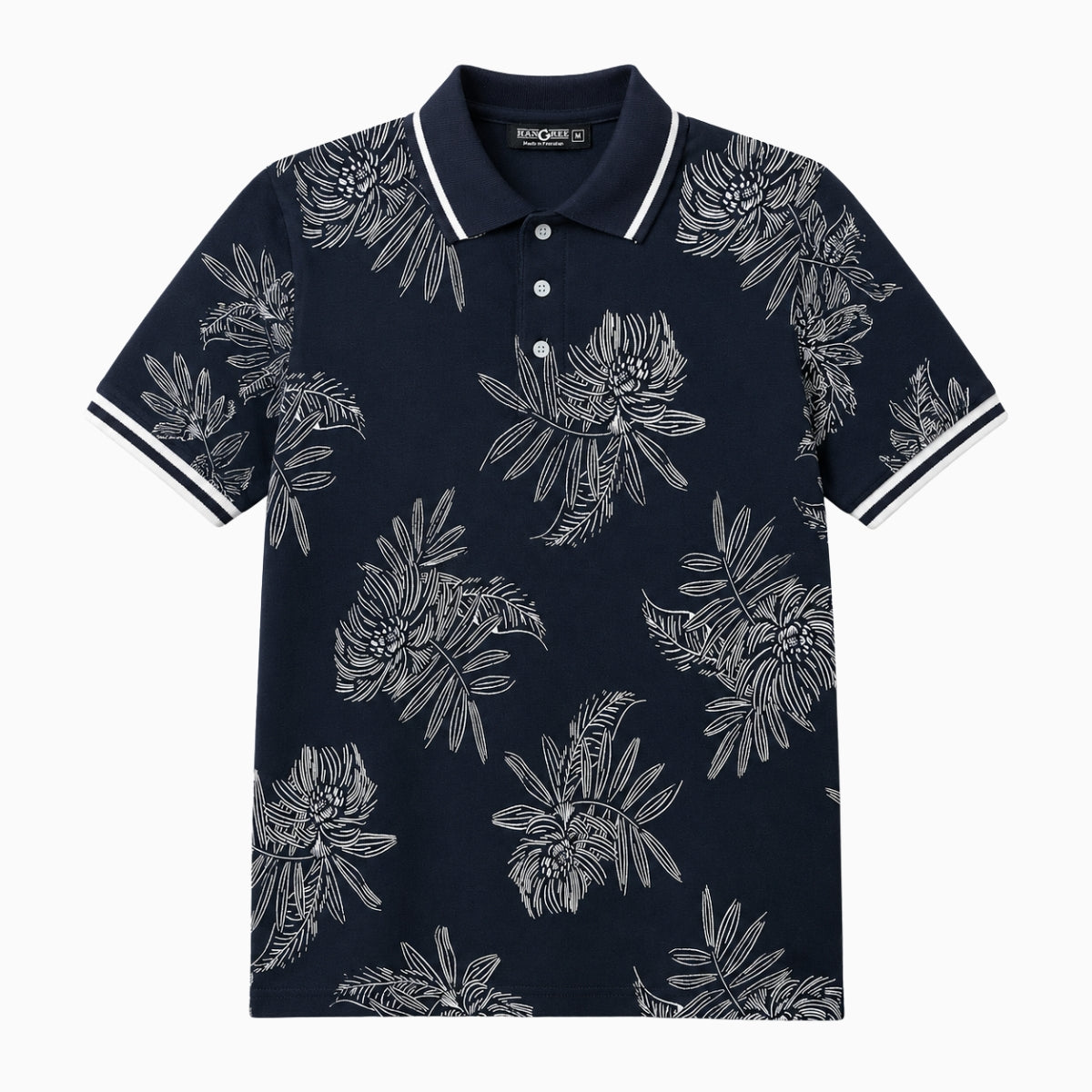 Men's All Over Printed Polo Shirt
