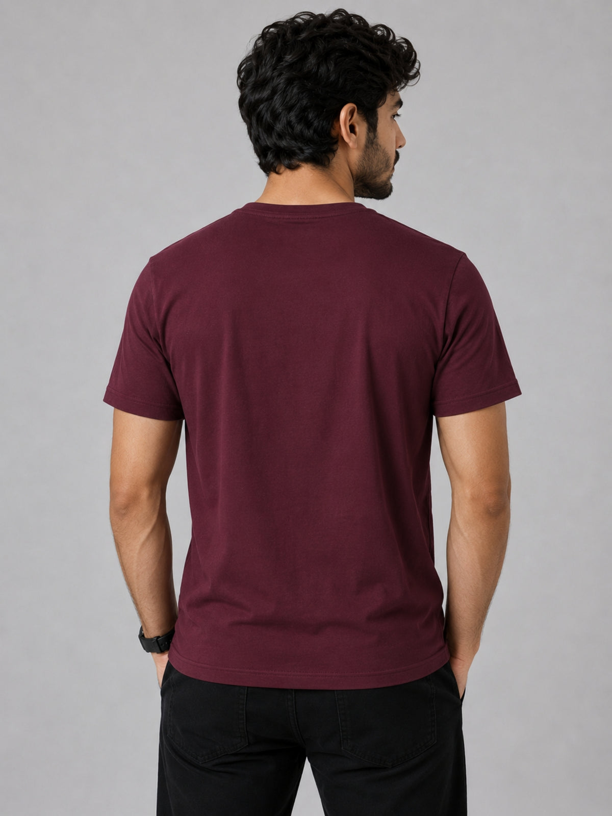 Exclusive Printed Tee Shirt For Mens - Maroon