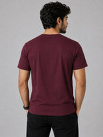 Exclusive Printed Tee Shirt For Mens - Maroon
