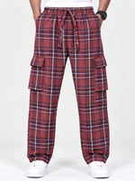 Exclusive Cargo Check Casual Trouser For Men