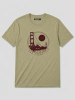 " SAN FRANCISCO" Printed Tee Shirt - Dark Beige