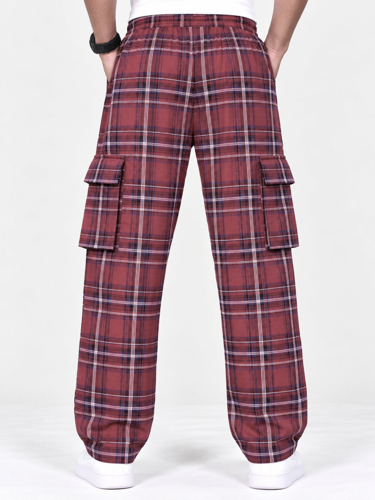 Exclusive Cargo Check Casual Trouser For Men