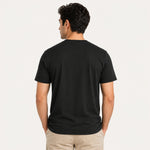 Men's Signature Crest Logo Cotton Jersey T-Shirt - Black