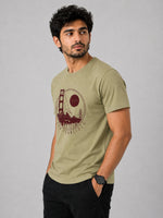" SAN FRANCISCO" Printed Tee Shirt - Dark Beige