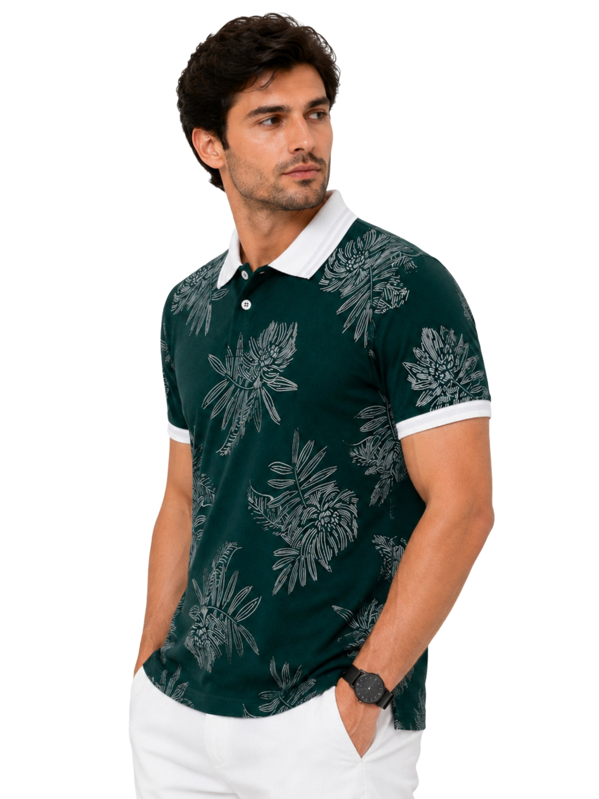 Men's All Over Printed Polo Shirt