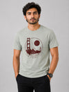 " SAN FRANCISCO" Printed Tee Shirt - Sage Green