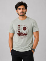 " SAN FRANCISCO" Printed Tee Shirt - Sage Green