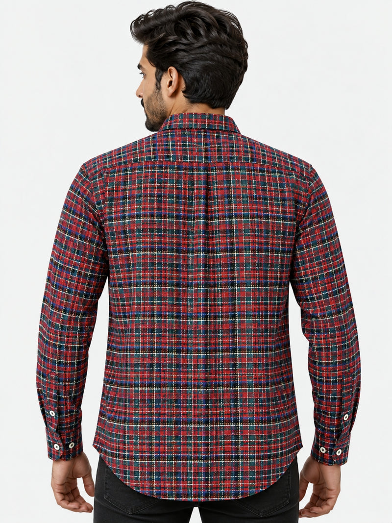 Men's Premium Fashion Check Casual Shirt