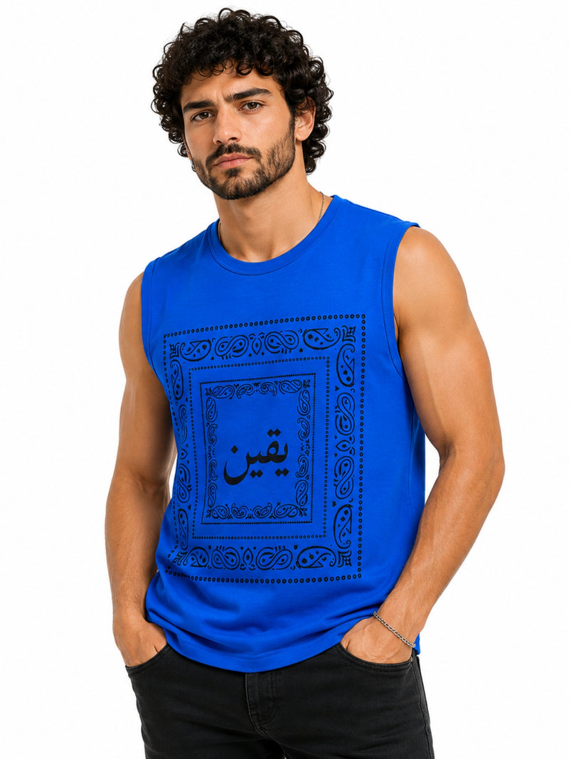 Men's Bandana Graphic Sleeveless Tank Top