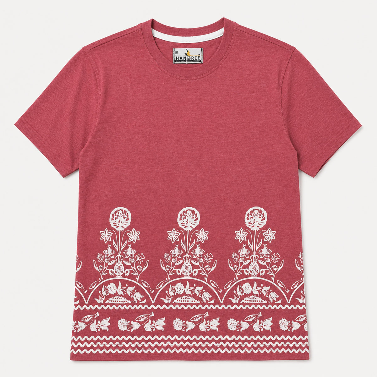 Women's Heritage Floral Border Cotton Jersey T-Shirt