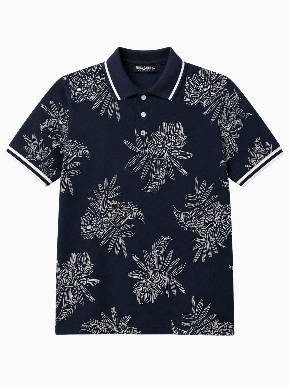 Men's All Over Printed Polo Shirt