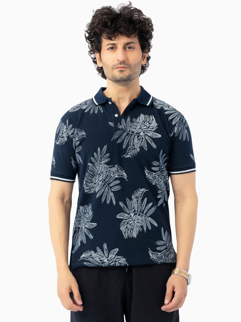 Men's All Over Printed Polo Shirt