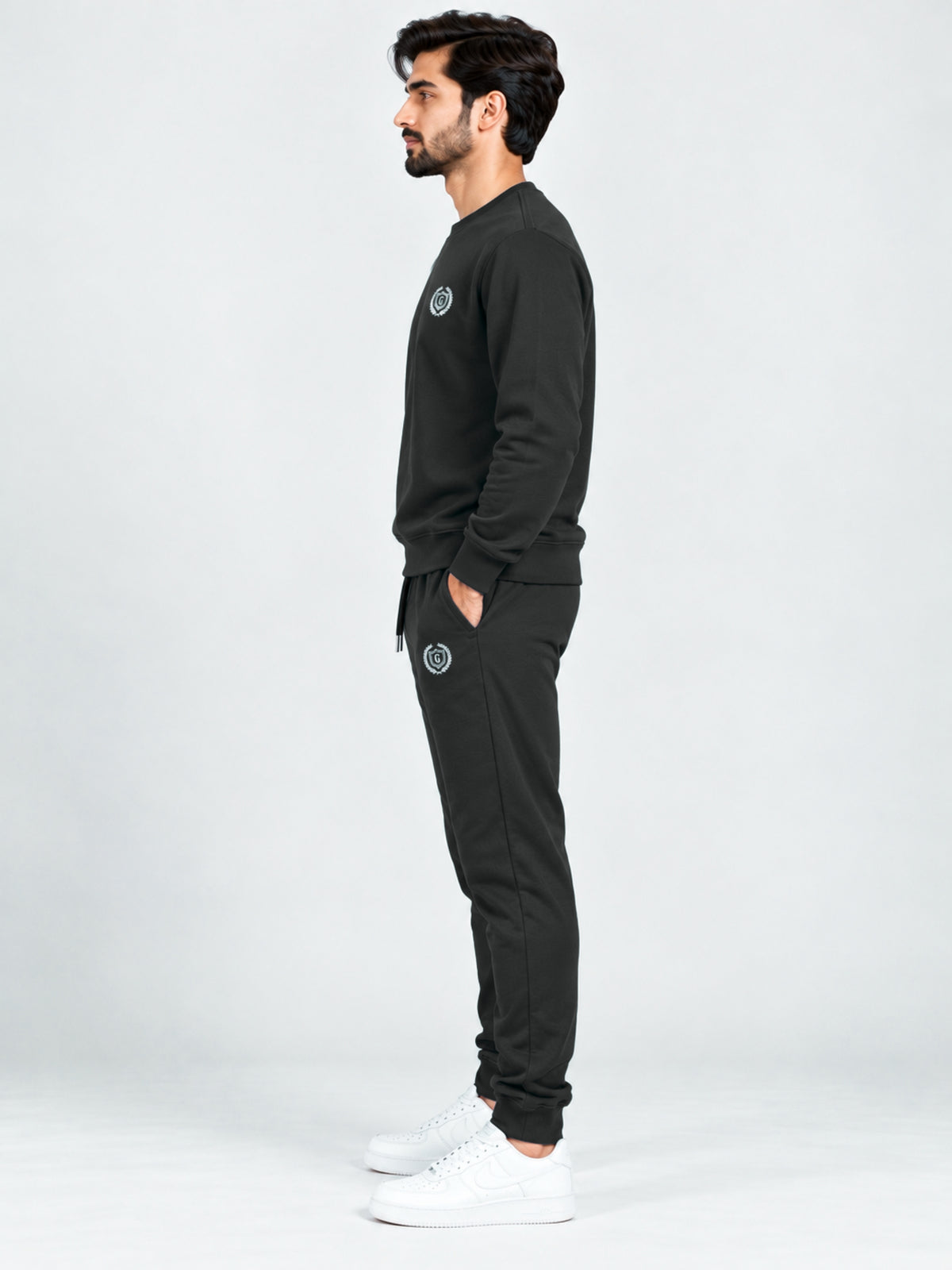 Men's Signature Emb. Fleece Co-Ord Set