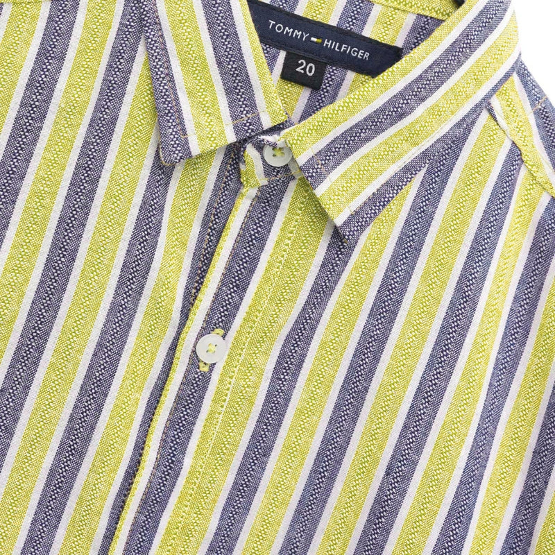 Exclusive Boy's Multicolor Lining Casual Shirt - Yellow