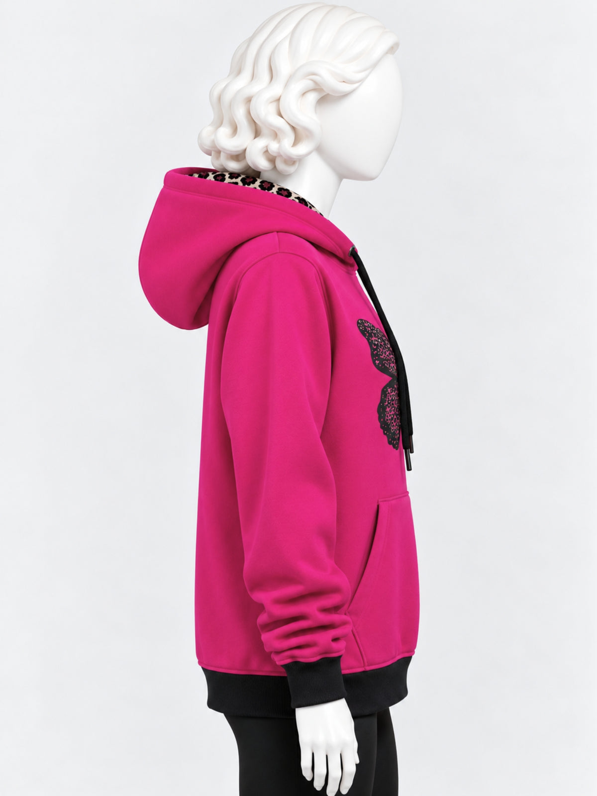 Women's Butterfly Graphic Fleece Hoodie