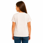 Girls’ Summer Flowers Graphic Printed T-Shirt – Off White