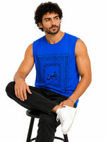 Men's Bandana Graphic Sleeveless Tank Top