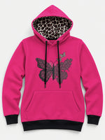 Women's Butterfly Graphic Fleece Hoodie