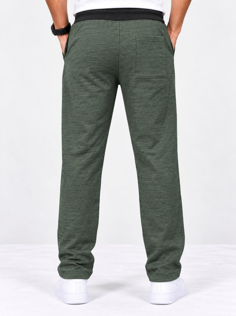 Signature Embroidered Camo Green Sweat Pant