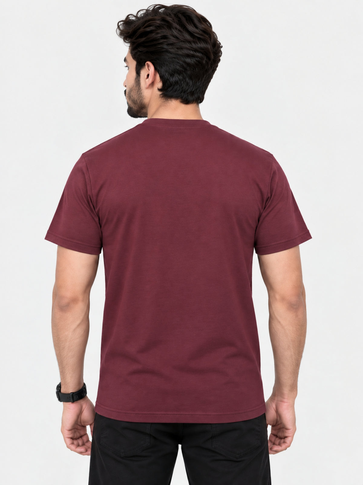 HG SIGNATURE EMB. COMBO PANEL TEE SHIRT