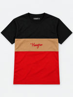 HG Three Panel Emb O Neck Tee Shirt For Men's
