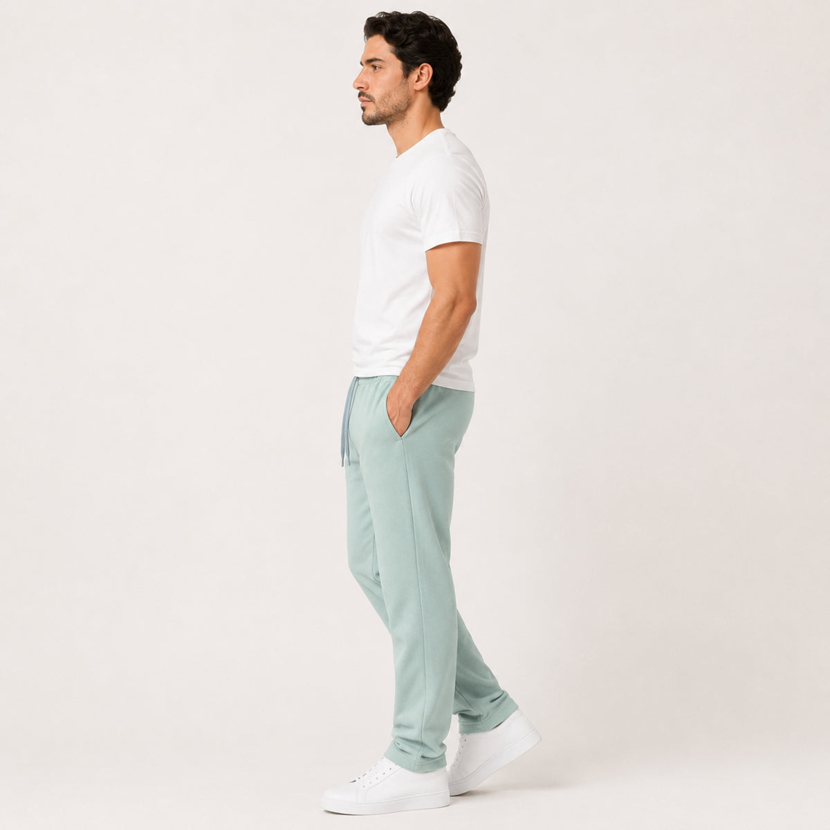 Men's Basic Summers Essential Cotton Jersey Trousers