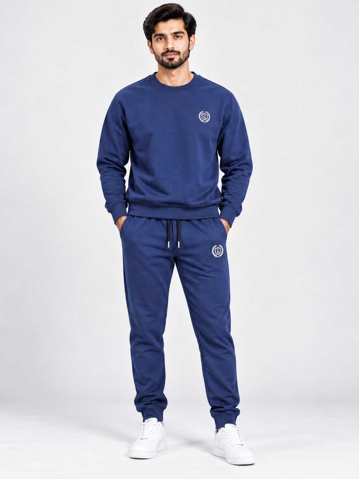 Men's Signature Emb. Fleece Co-Ord Set