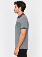 HG Excellence Emb Contrast Collar Polo Shirt - Gray