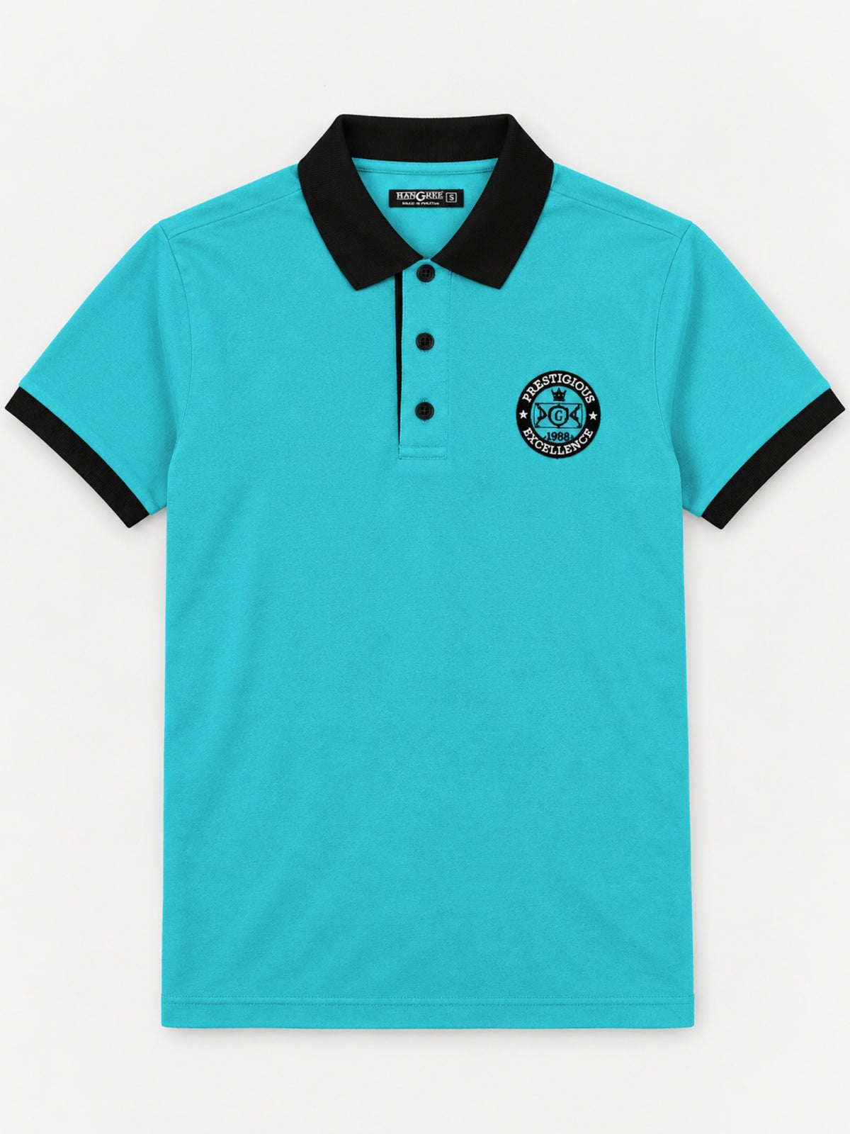 HG SIGNATURE EMB. CONTRAST COLLAR FEROZI POLO
