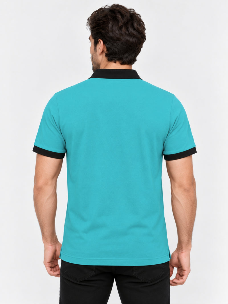 HG SIGNATURE EMB. CONTRAST COLLAR FEROZI POLO