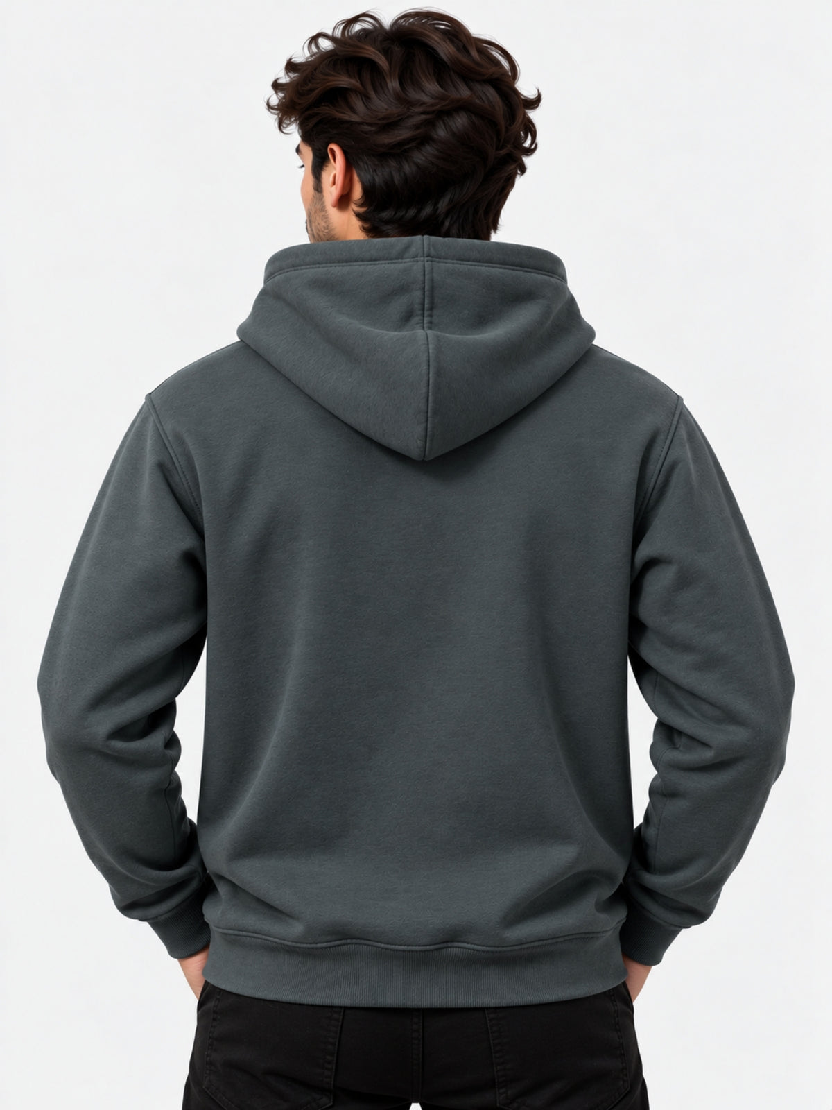 Men's Graphic Printed Pull Over Fleece Hoodie