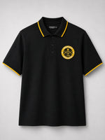HG Signature Emb. Tipping Collar Polo Shirt - Black