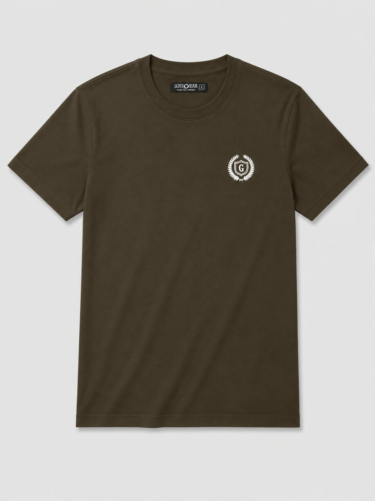 Men's Signature Emb. Round Neck Tee Shirt - Woodrush