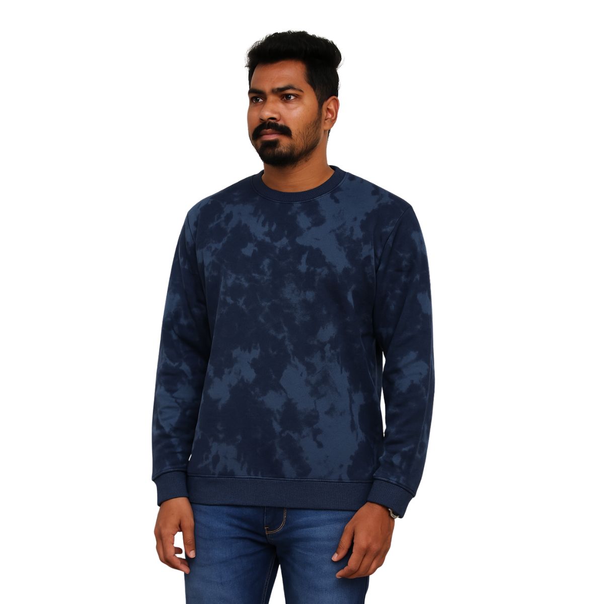 HG Tie N Die Style Prited Sweat Shirt - Blue