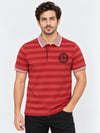 HG SIGNATURE EMB YARN DYED CONTRAST COLLAR POLO SHIRT