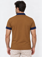 Signature Emb Luxury Panel Polo - Mustered Navy