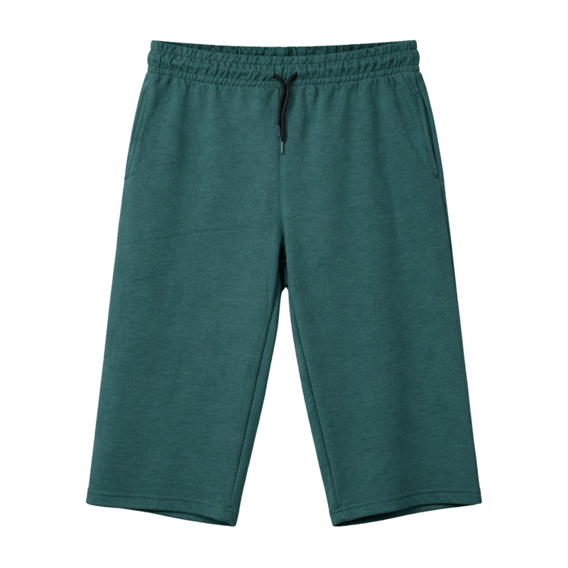Men's Basic Summer Essential 3 Quarter Shorts - Forest Green