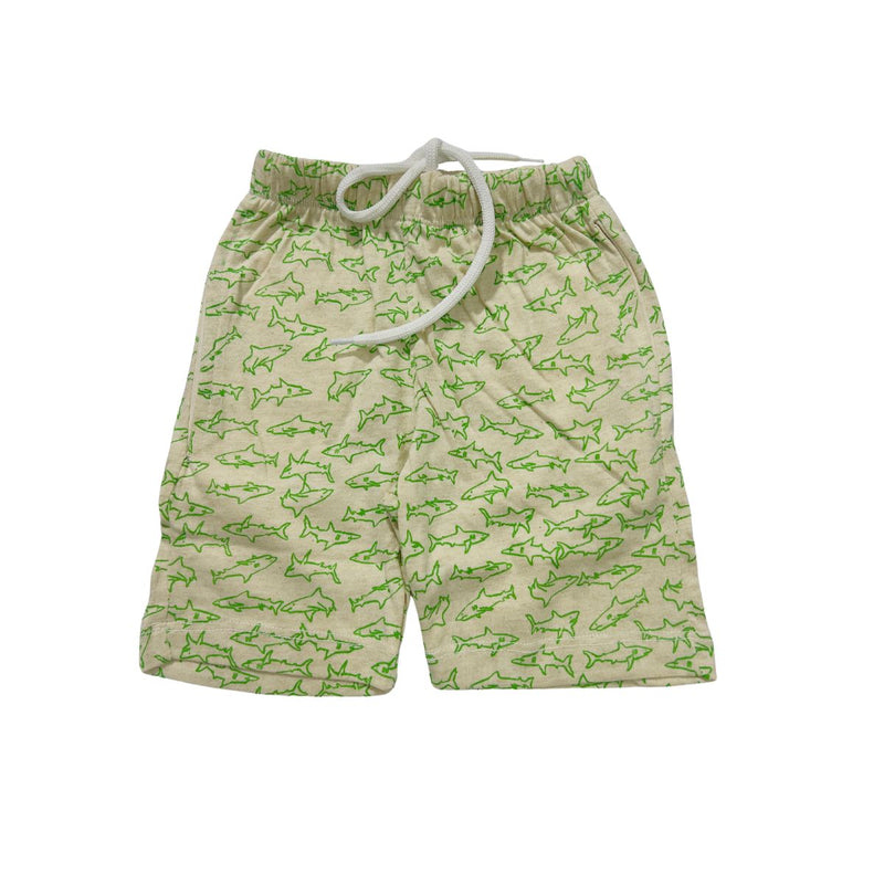 HG Boy's All Over Dolphin Printed Two Quarter Shorts - Skin Brown