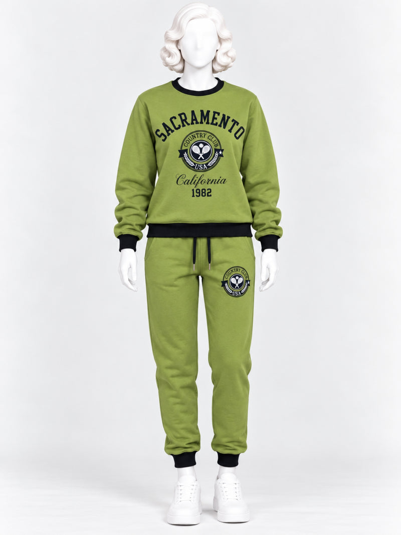 Women's Graphic Printed Terry Co-Ord Set