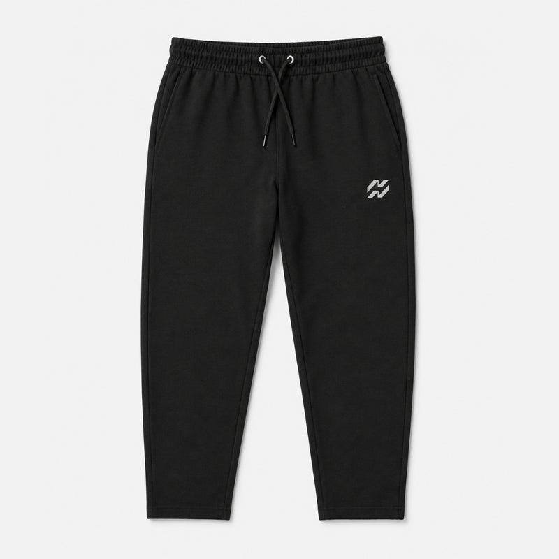 Men’s Everyday Comfort Terry Summer Trousers – Black