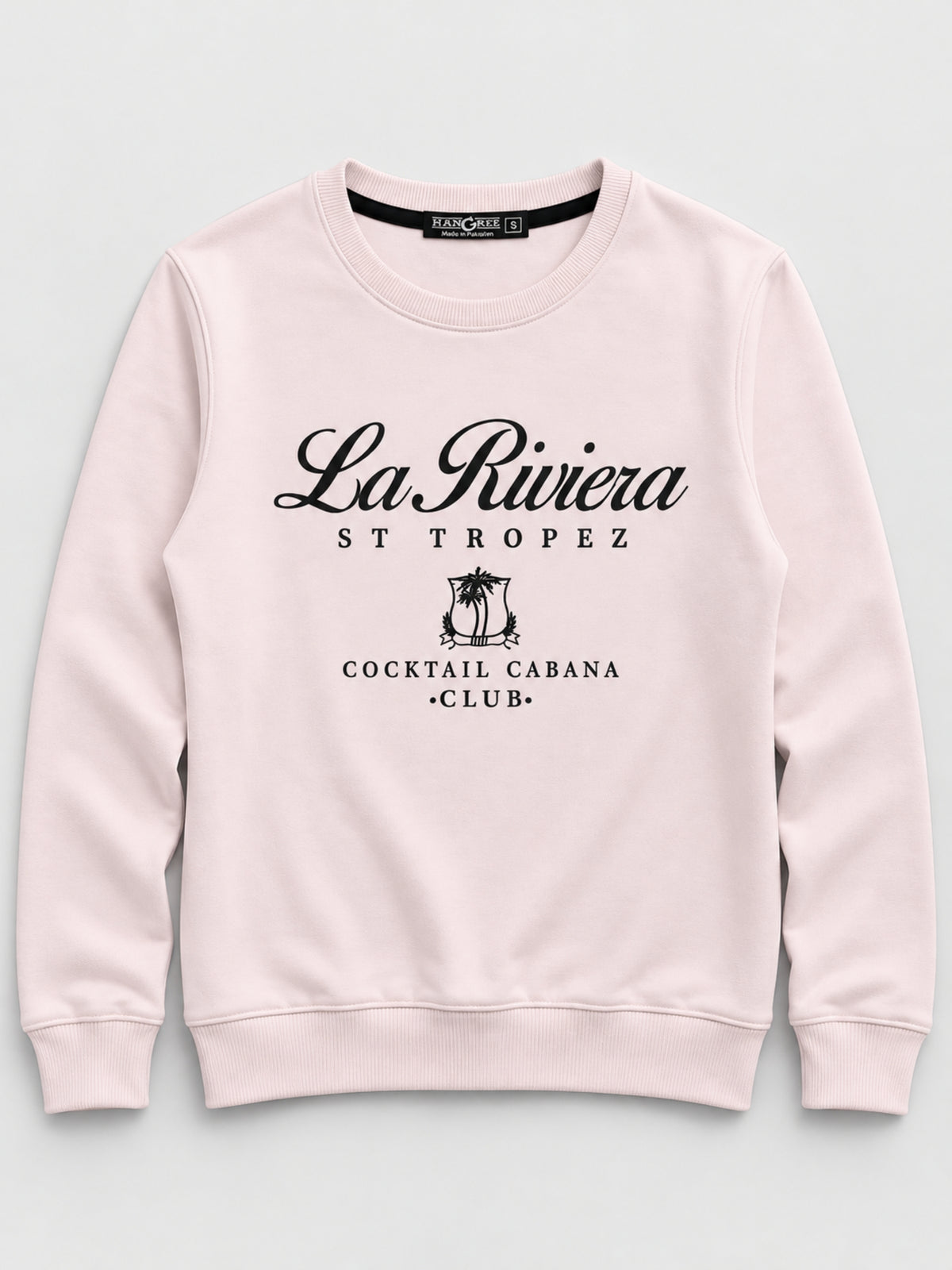 Women's "La Riviera" Printed Interlock Sweatshirt
