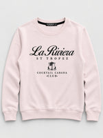 Women's "La Riviera" Printed Interlock Sweatshirt